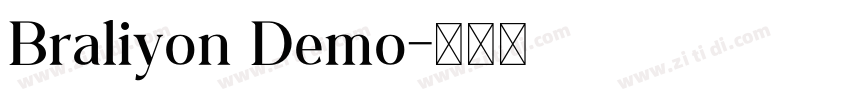 Braliyon Demo字体转换